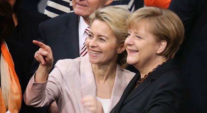 Меркел приветства избирането на Фон дер Лайен за председател на ЕК