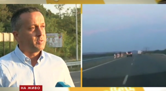 Джип на Гранична полиция хвърчи с над 200 км/ч по магистрала "Тракия"