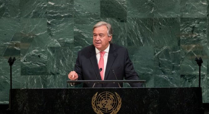 Гутериш откри 74-та сесия на Общото събрание на ООН
