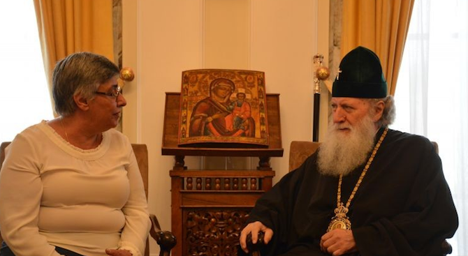 Патриарх Неофит се срещна с председателя на Съюза на учените в България проф. Диана Петкова