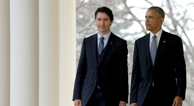 Барак Обама призова канадците да подкрепят премиера си Джъстин Трюдо на изборите 