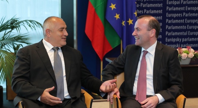 Вебер: Постоянните усилия на Борисов и България се отплащат