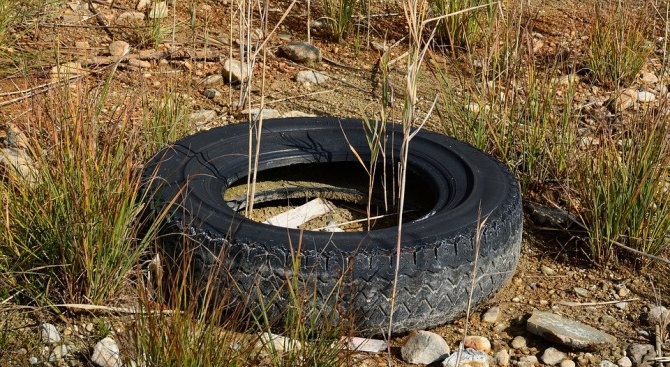 Редовно изхвърлят отпадъци и стари гуми в „Младост 4“