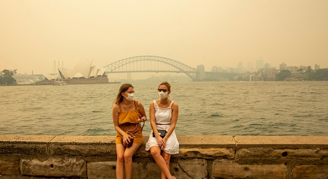 Замърсяването на въздуха в Канбера надхвърли 26 пъти критичното равнище