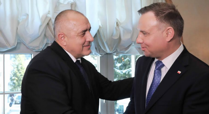 Борисов разговаря с президента на Полша Анджей Дуда в Давос