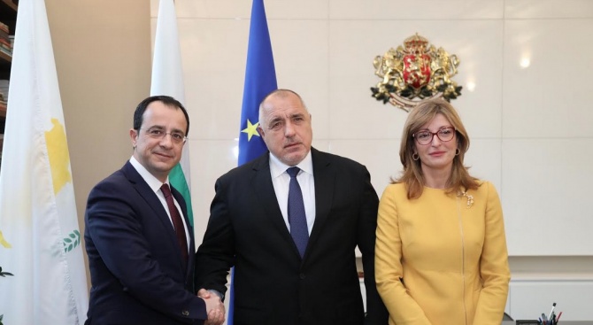Премиерът се срещна с министъра на външните работи на Кипър Никос Христодулидис
