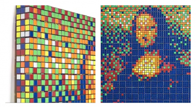 Мона Лиза от кубчета Рубик - продадена на търг за 480 000 евро 