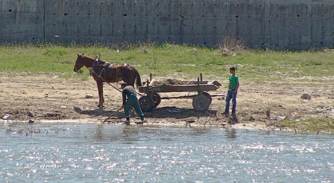 Почистват коритото на река Марица 