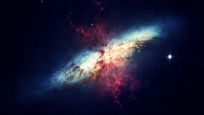 Астрономи откриха древна галактика, която прилича на гигантски огнен пръстен