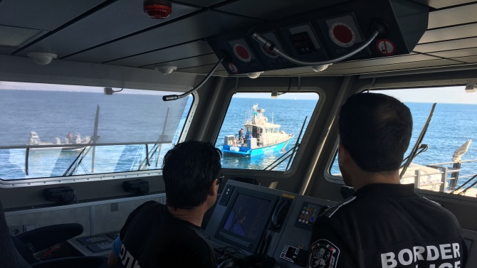 Кораби на ГД „Гранична полиция“ участваха в учение под егидата на Фронтекс