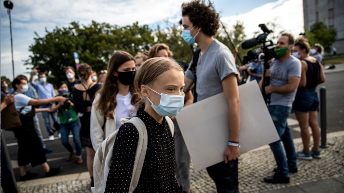Грета Тунберг с поредна климатична стачка 