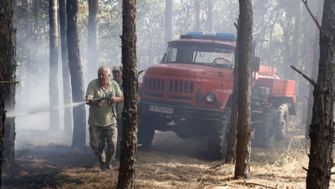В 10 области на България има опасност от пожари 