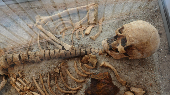 Откриха човешки скелет на 8500 г. в двора на жилищен блок в Турция