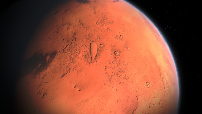 Откриха система от солени езера под ледници на Марс