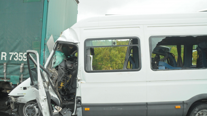 Катастрофа на пътя Русе-Бяла, има ранени