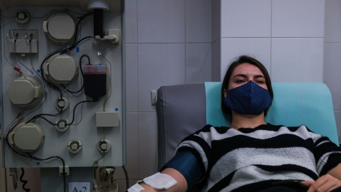 Секторът за даряване на кръвна плазма в РЦТХ-Плевен работи