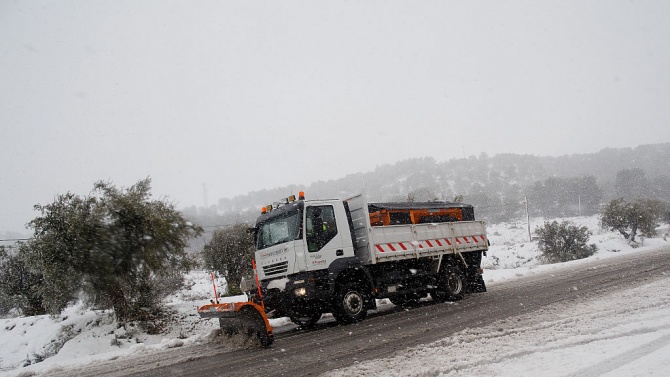 Снежна буря блокира Мадрид, рекордно ниски температури в Испания