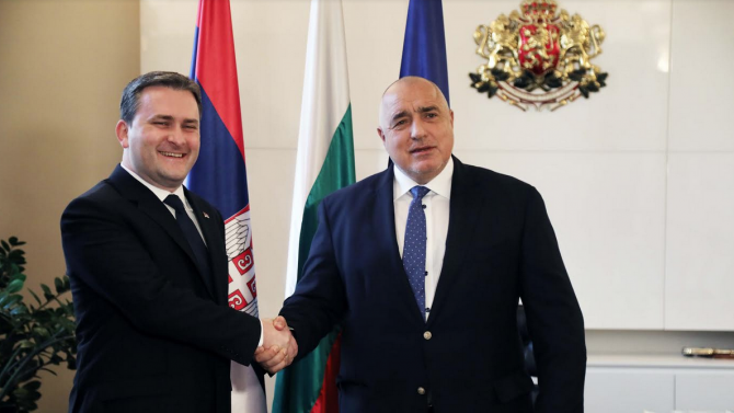 Борисов се похвали с ускорената реализация на АМ "Европа" пред външния министър на Сърбия