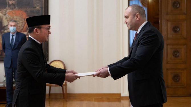 Новодошлият посланик на Република Индонезия връчи акредитивните си писма на президента Румен Радев