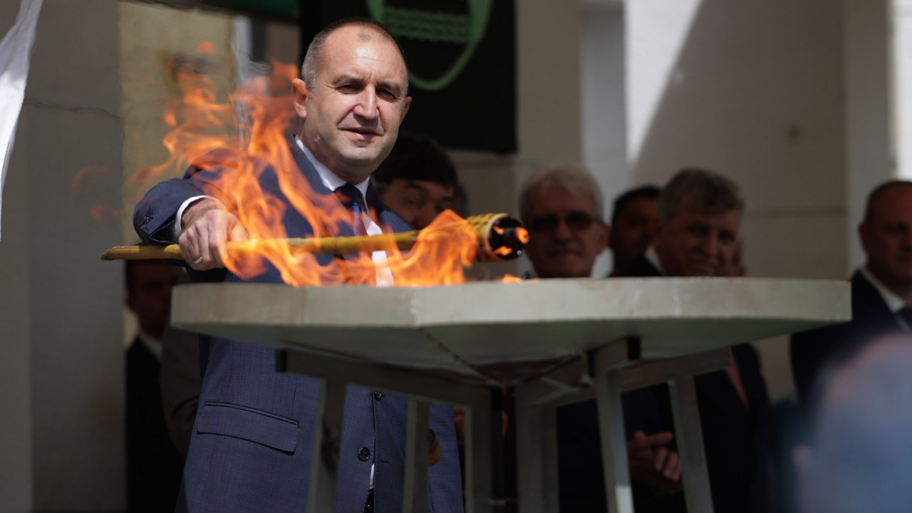 Президентът Румен Радев участва в тържественото отбелязване на празника на Първомай