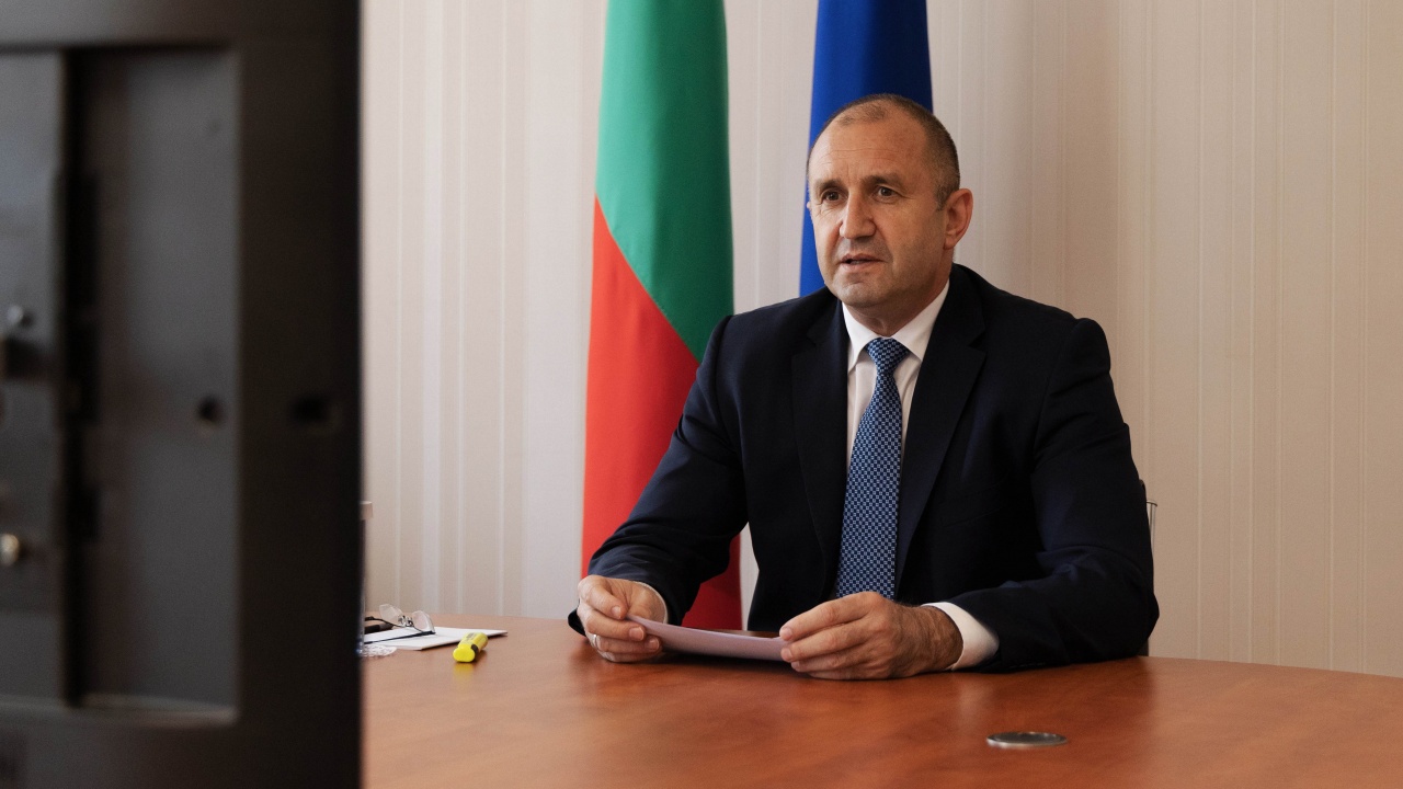 Румен Радев проведе видеоконферентен разговор с председателя на Европейския парламент Давид Сасоли