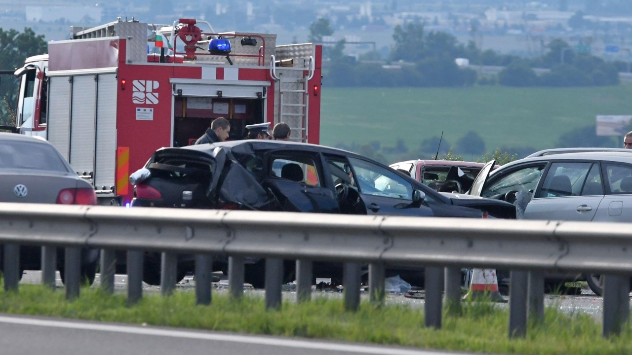Катастрофа на магистрала „Тракия“ в посока Бургас, има пострадали
