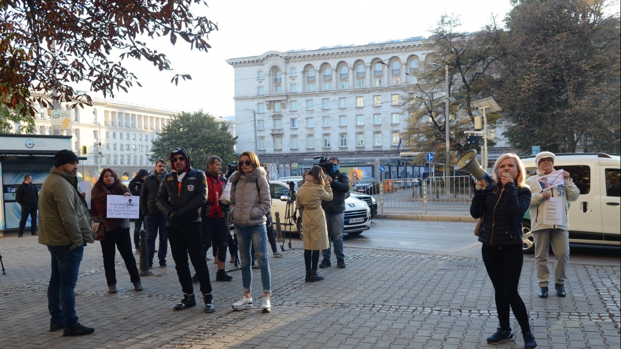 Родители с протест пред МЗ срещу затварянето на училища 