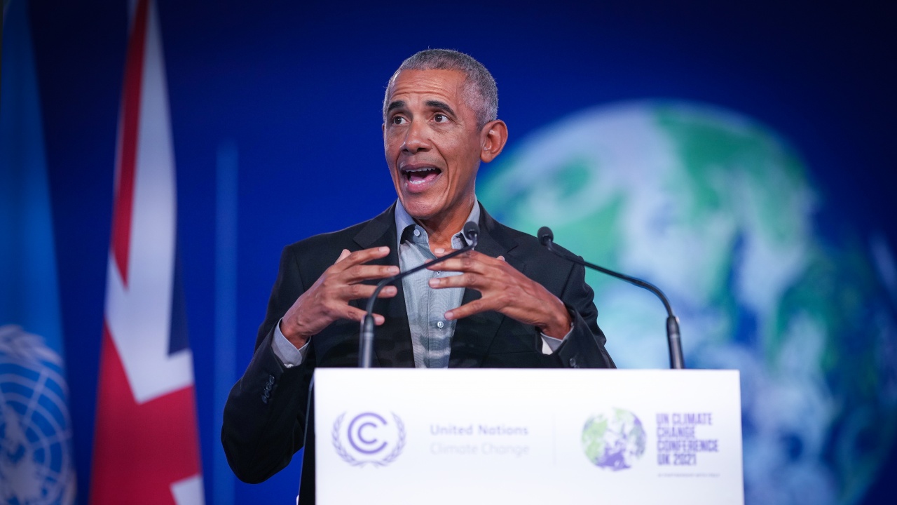Барак Обама на КОП26: трябва да се действа незабавно, за да бъдат спасени островните държави