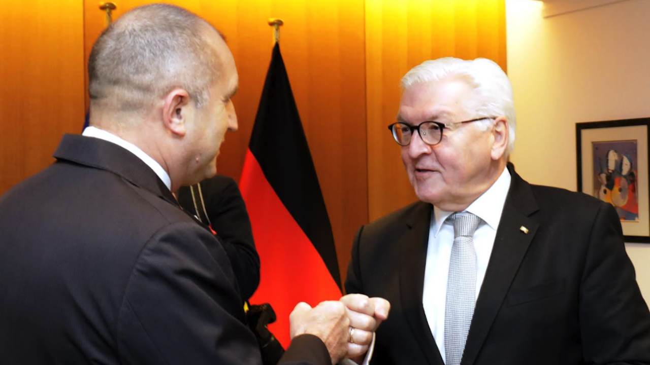 Президентът Радев разговаря с германския си колега