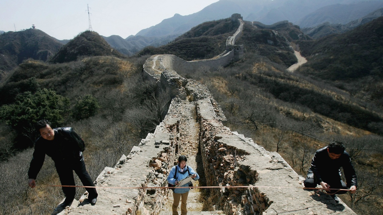 Земетресение срути част от Великата китайска стена