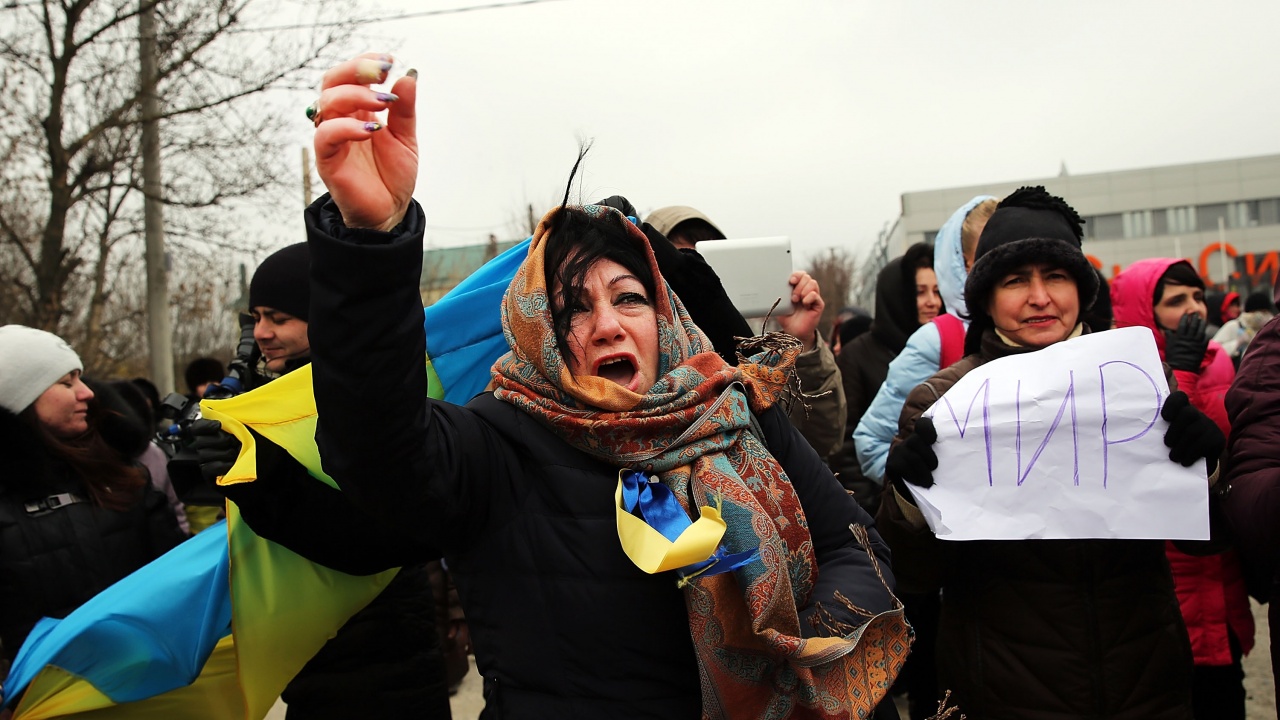  Хиляди излязоха по улиците на втория по величина украински град, с цел да заявят: 
