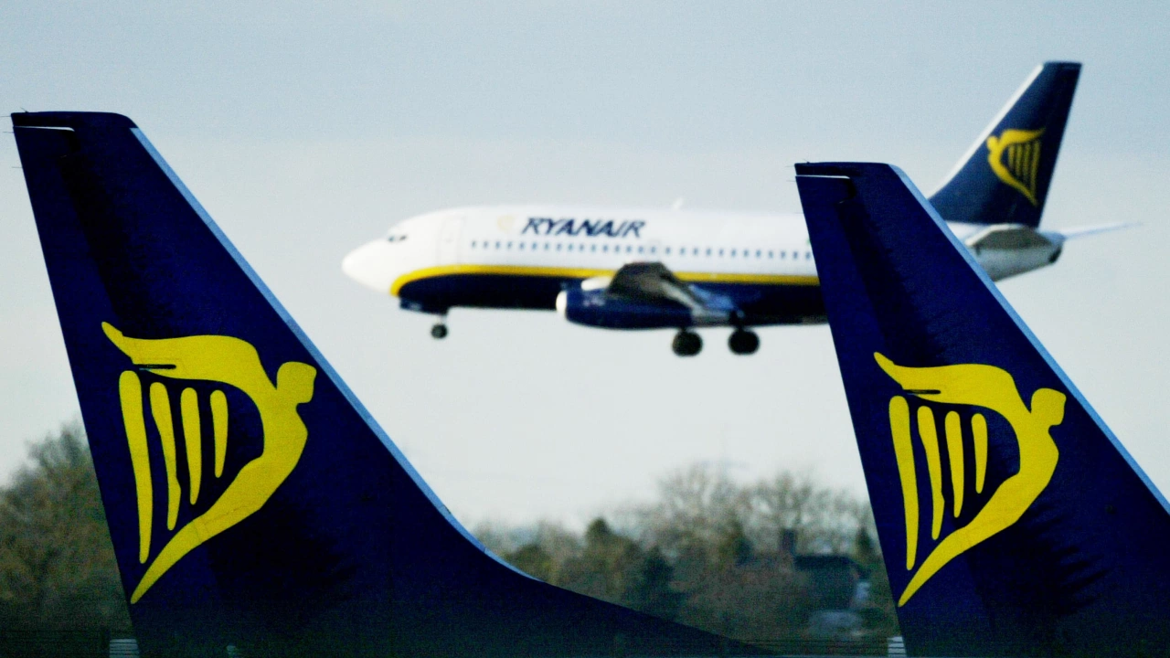 Нискотарифният авиопревозвач Райънеър Ryanair отчете загуба от 96 милиона евро