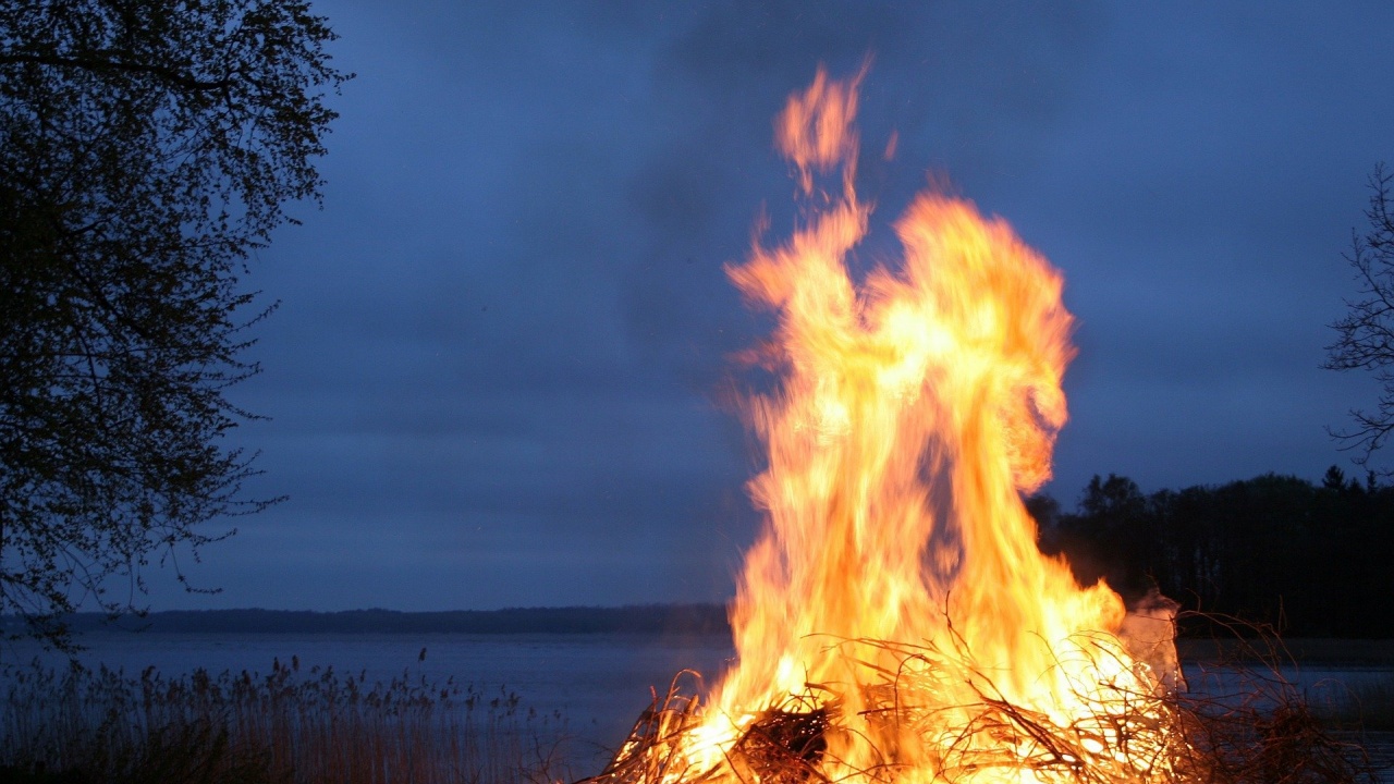 Пожар унищожи около 15 декара тръстика край Дуранкулашкото езеро