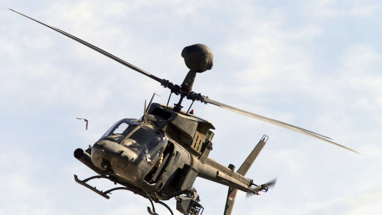 Общо 10 бойни вертолета на Сухопътните войски на САЩ са