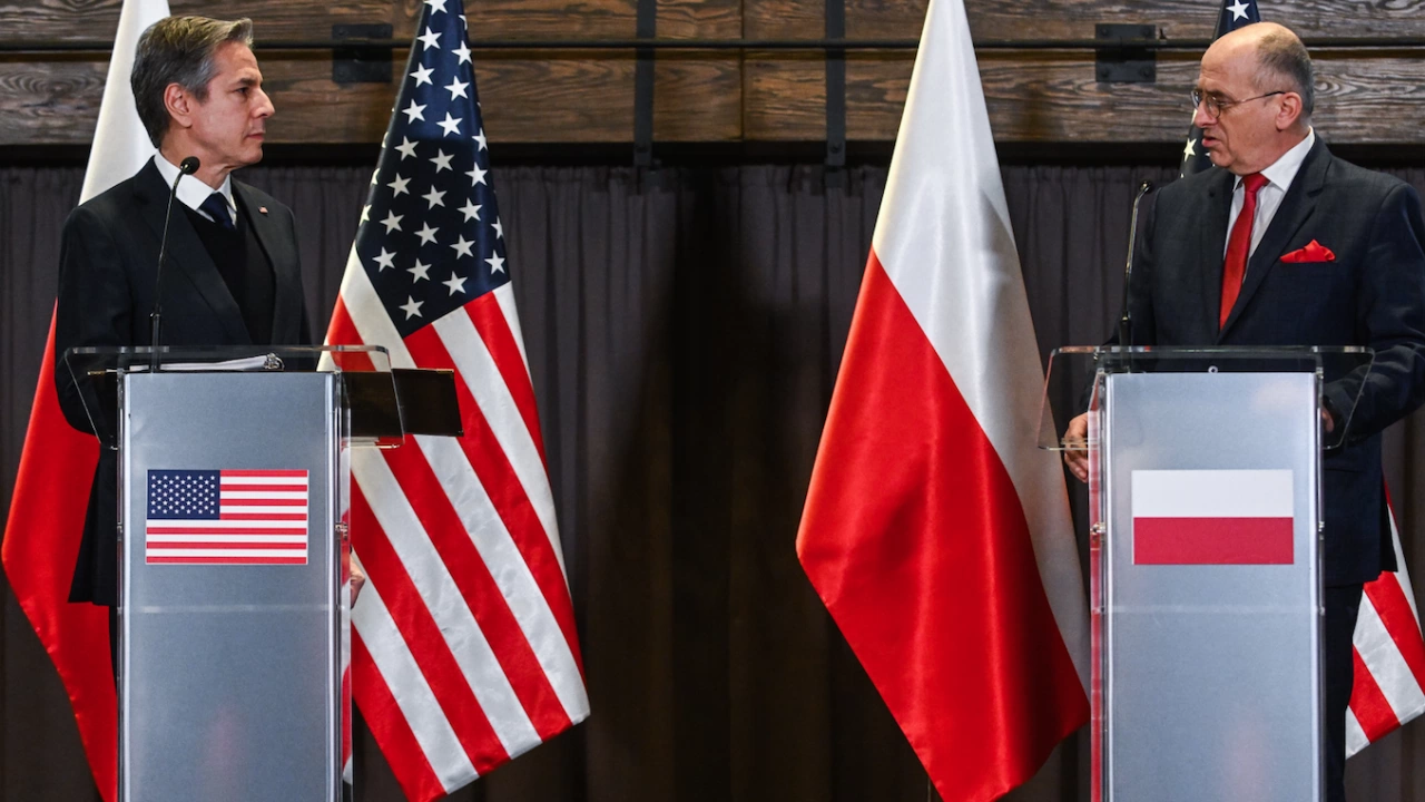 Американският държавен секретар Антъни Блинкън пристигна днес в югоизточния полски