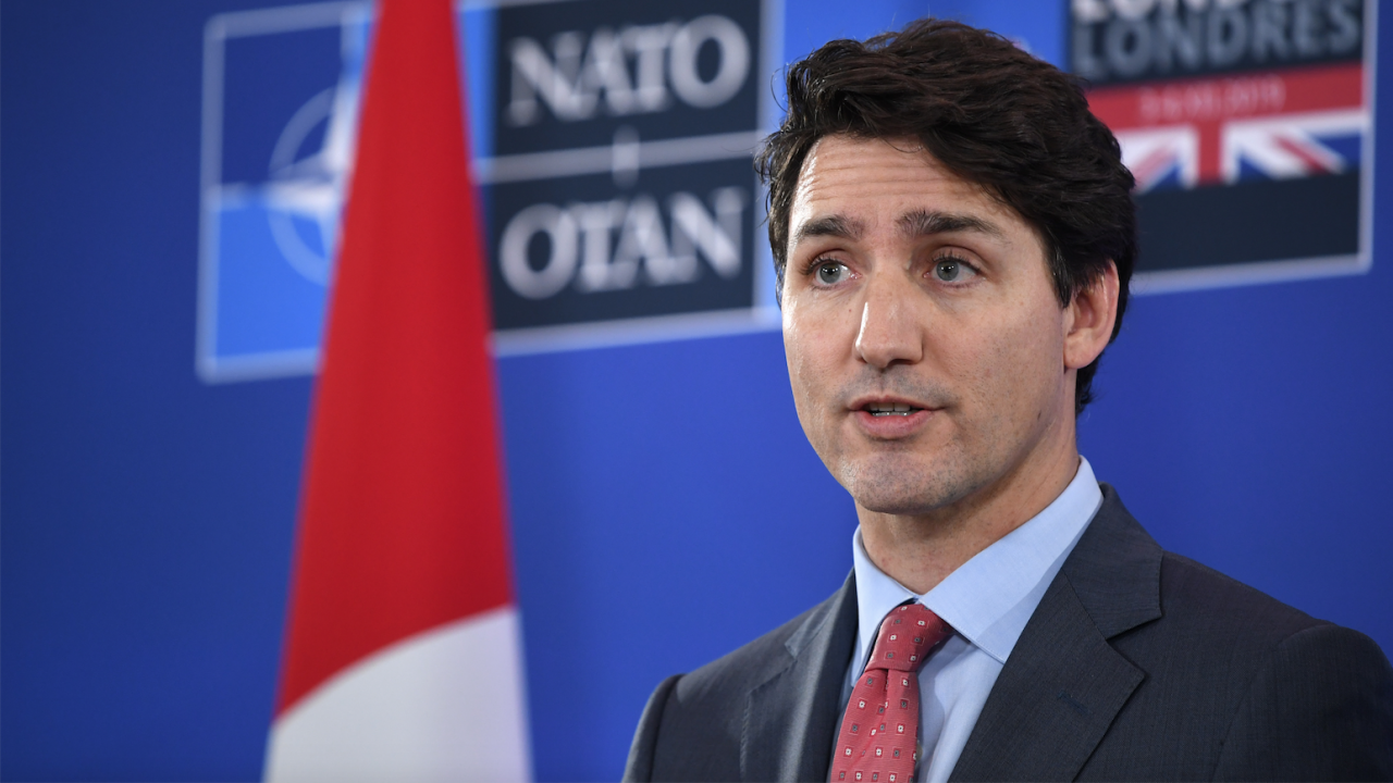 Министър-председателят на Канада каза вчера по време на посещението си