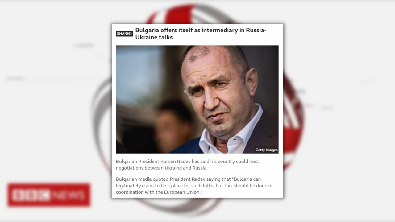 The BBC wrote about President Rumen Radev – Politics