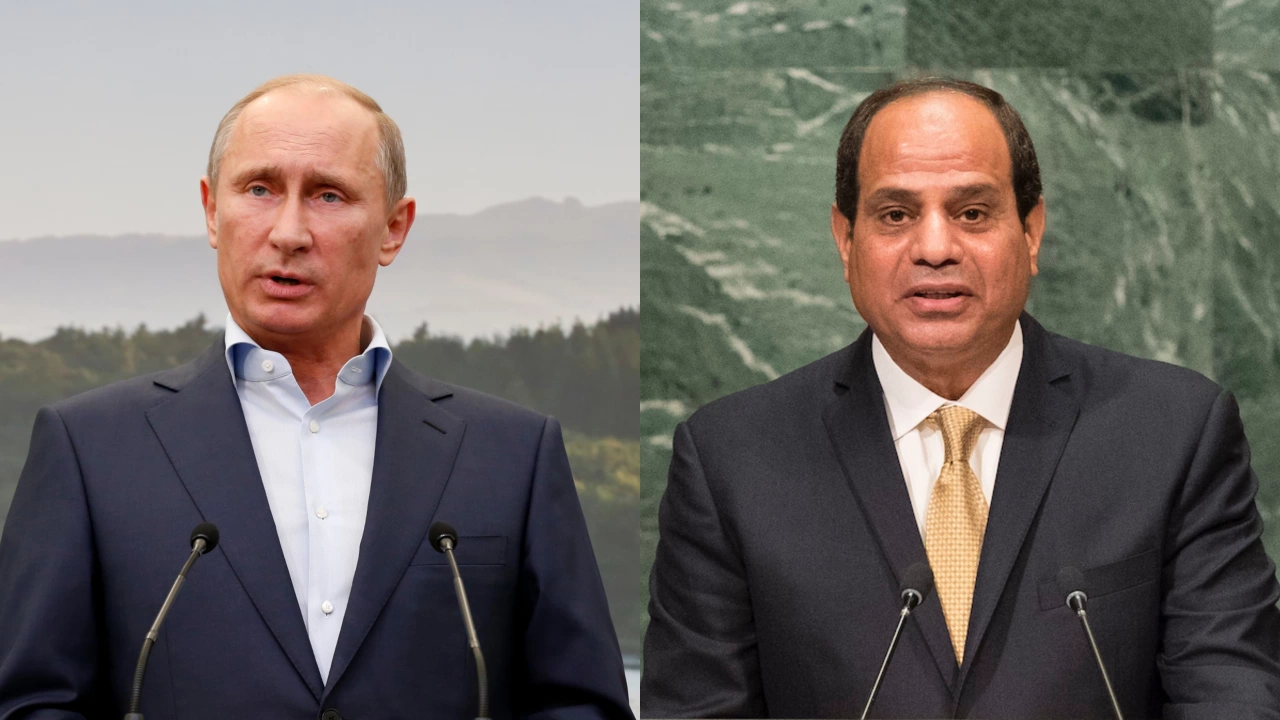Президентът на Египет Абдел Фатах Сиси и руският му колега
