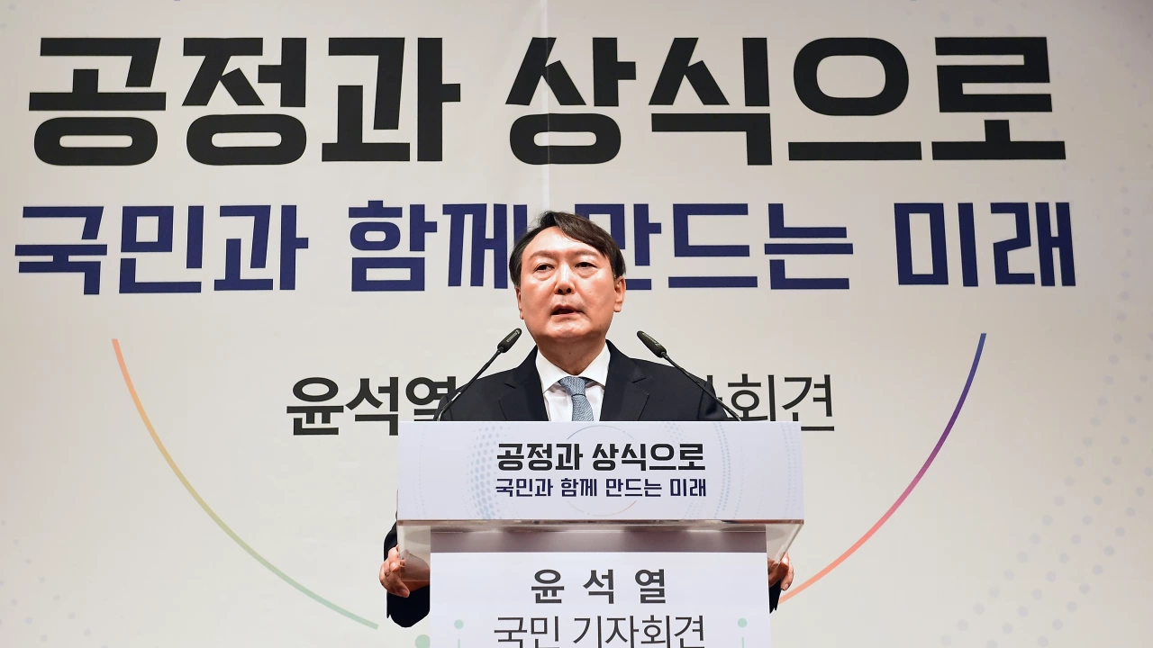 Кандидатът на консервативната опозиционна партия Силата на народа Юн Сук йол