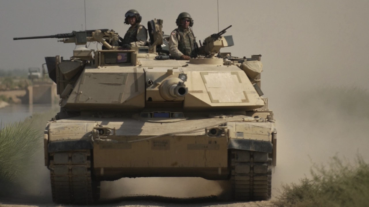 Влакова композиция с военна техника премина през Русе Американските танкове