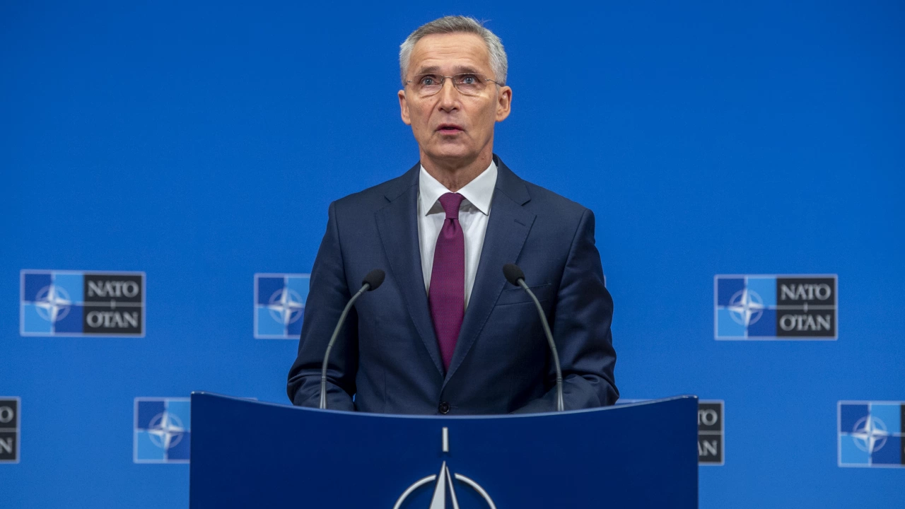 Генералният секретар на НАТО Йенс Столтенберг отправи видео обръщение към