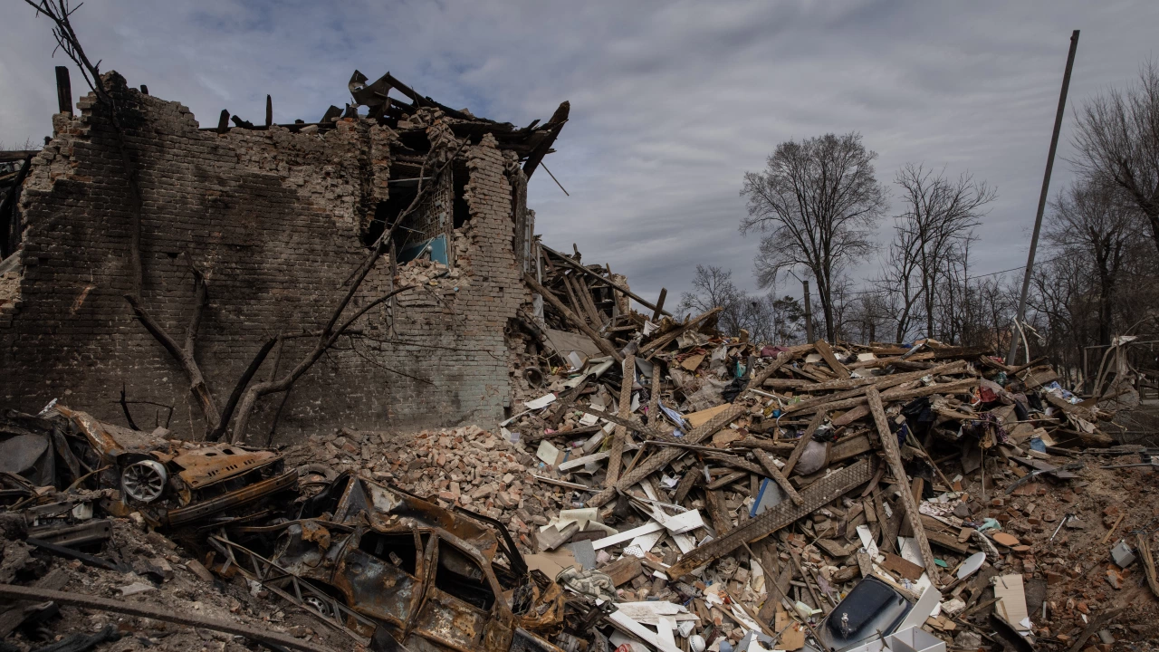 Северният украински град Чернигов е на 70 процента разрушен след