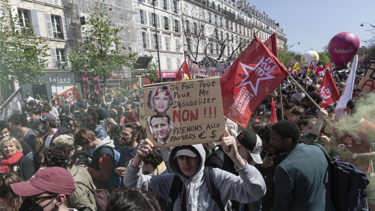 Опоненти на крайната десница във Франция организират протести преди втория тур на президентските избори