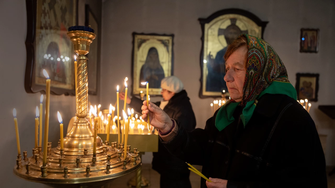 В украинската столица Киев отбелязаха Великден по военному с вой