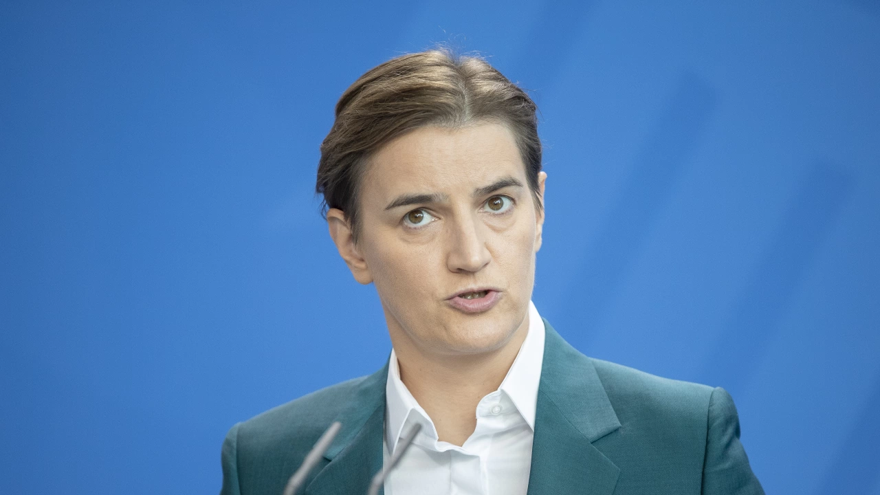 Сръбският премиер Ана Бърнабич заяви че не се тревожи за