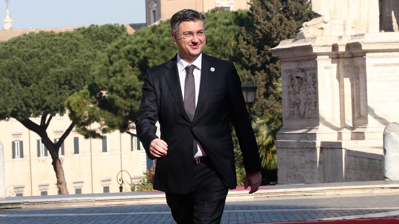 Премиерът на Хърватия Андрей Пленкович пристигна днес в Киев, където