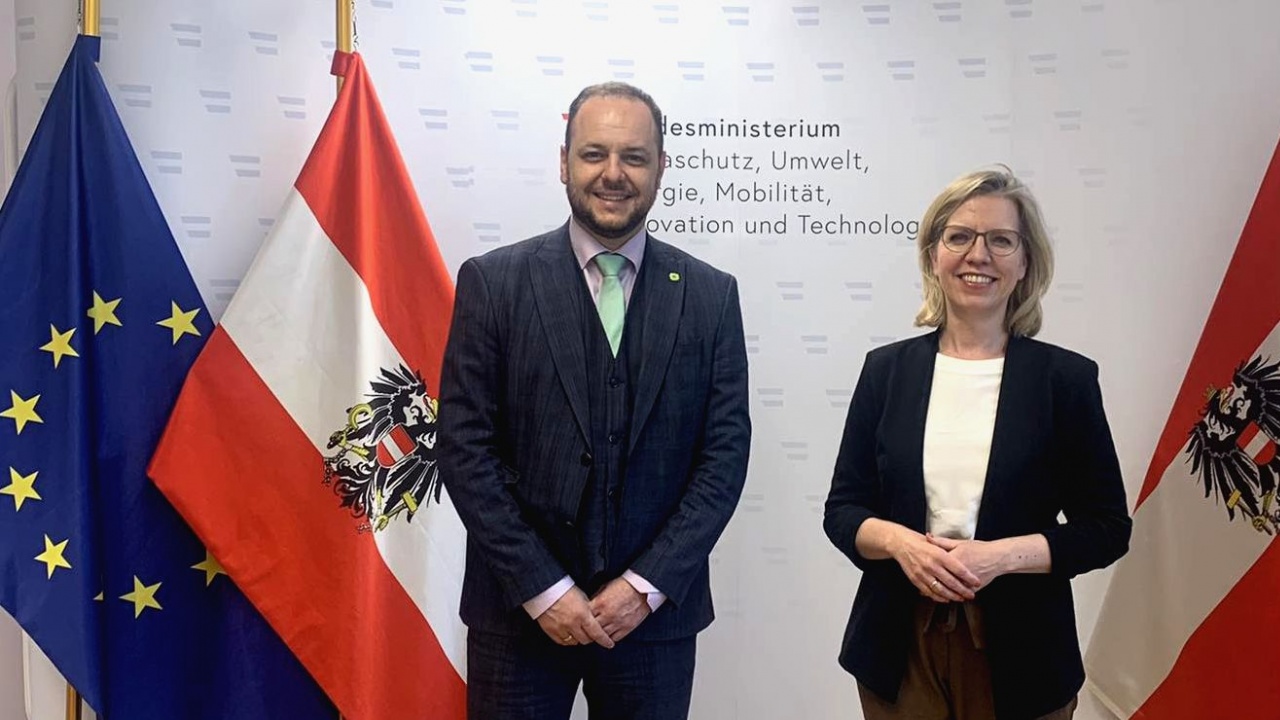 Сандов се срещна с министъра на климатичните действия на Австрия Леонор Гевеслер