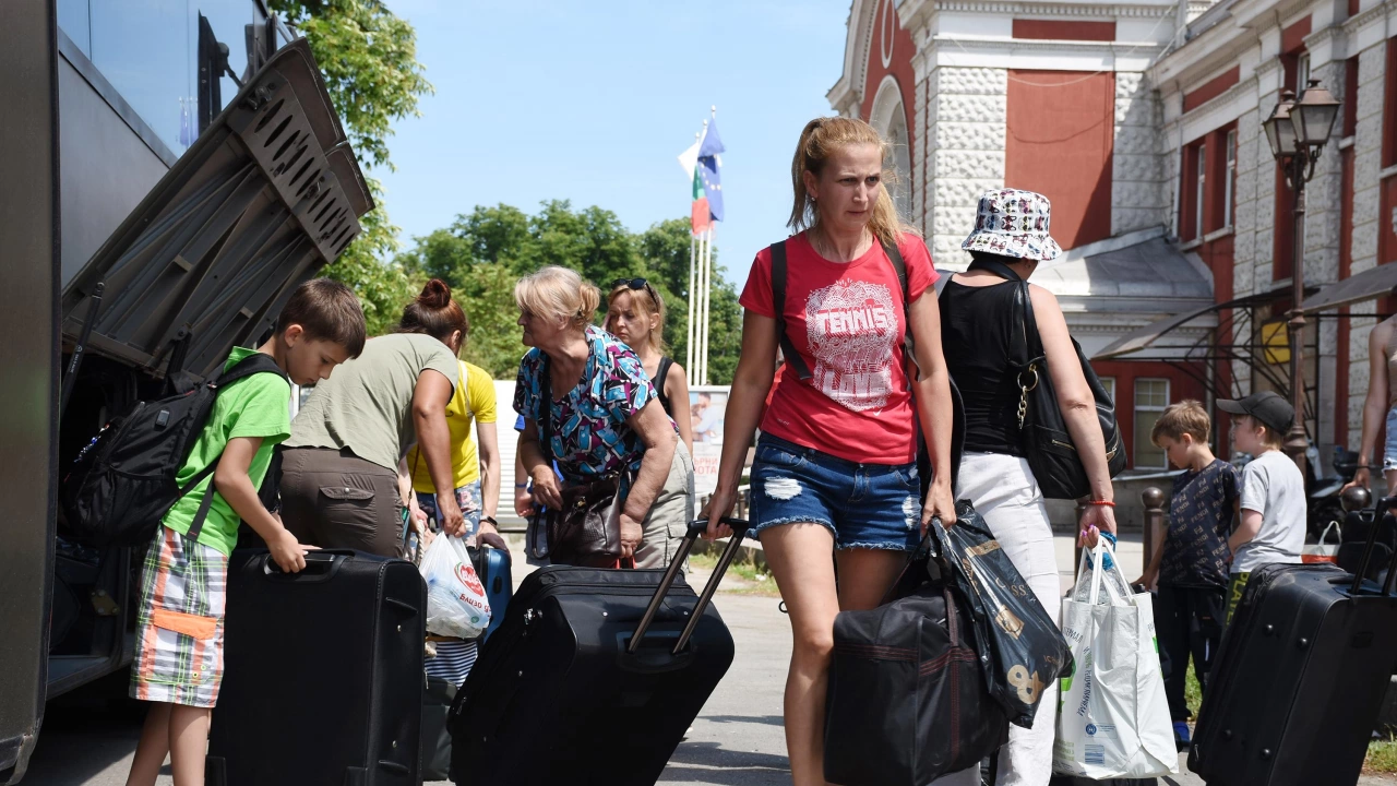 Украинските бежанци които останаха в центъра за временно настаняване в