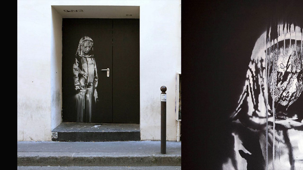 Графити картина на анонимния британски уличен художник Банкси открадната от