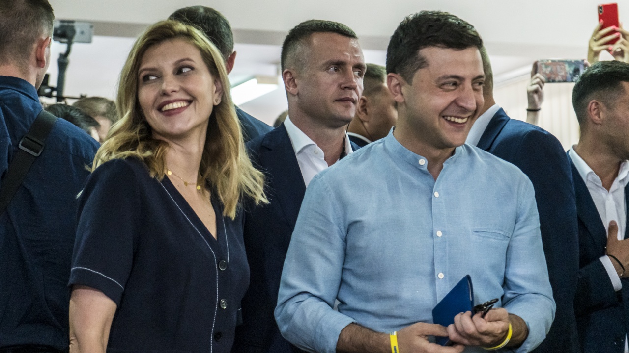 Украинският президент Володимир Зеленски е спечелил сърцето на съпругата си